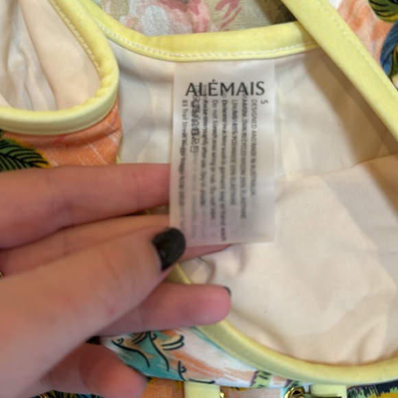 MERMAID POINT Belted Alémais one piece swimsuit size S from Shopbop ☀️💐 - Picture 5 of 10